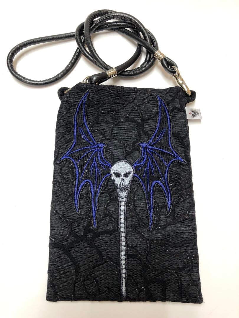 JAP工房 スカルバット刺繍 ミニサコッシュ 聖飢魔II ルーク篁参謀