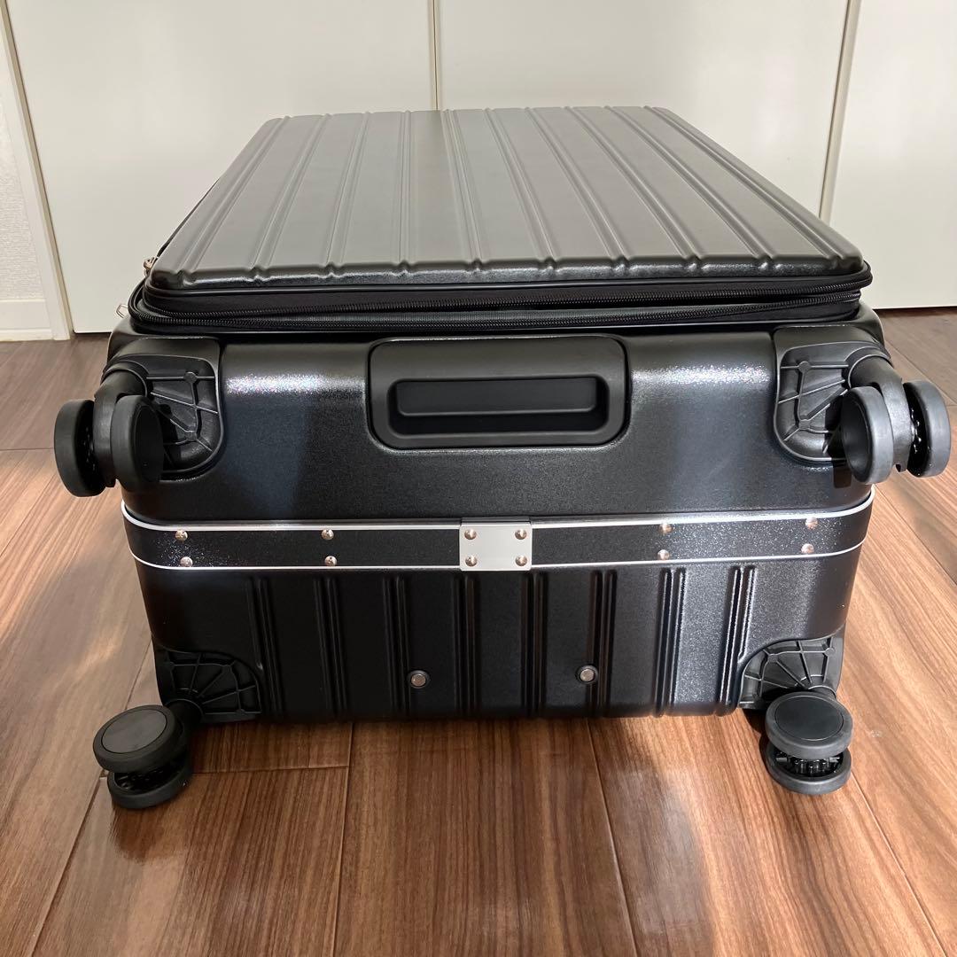 スーツケース 片開き 軽量 Lサイズ 90L 7~9泊 ブラック TSAロック
