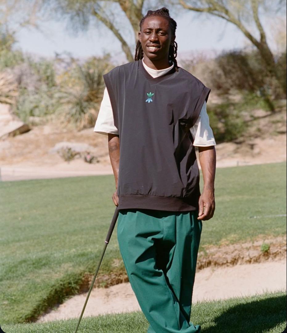 アディダス ゴルフ ローリング リンクス 100 チノ パンツ 緑 ウェア