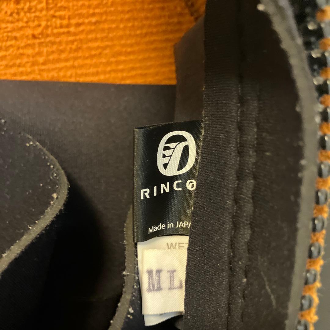 Rincon セミドライスーツ ラバー起毛素材5/3mm MLサイズ