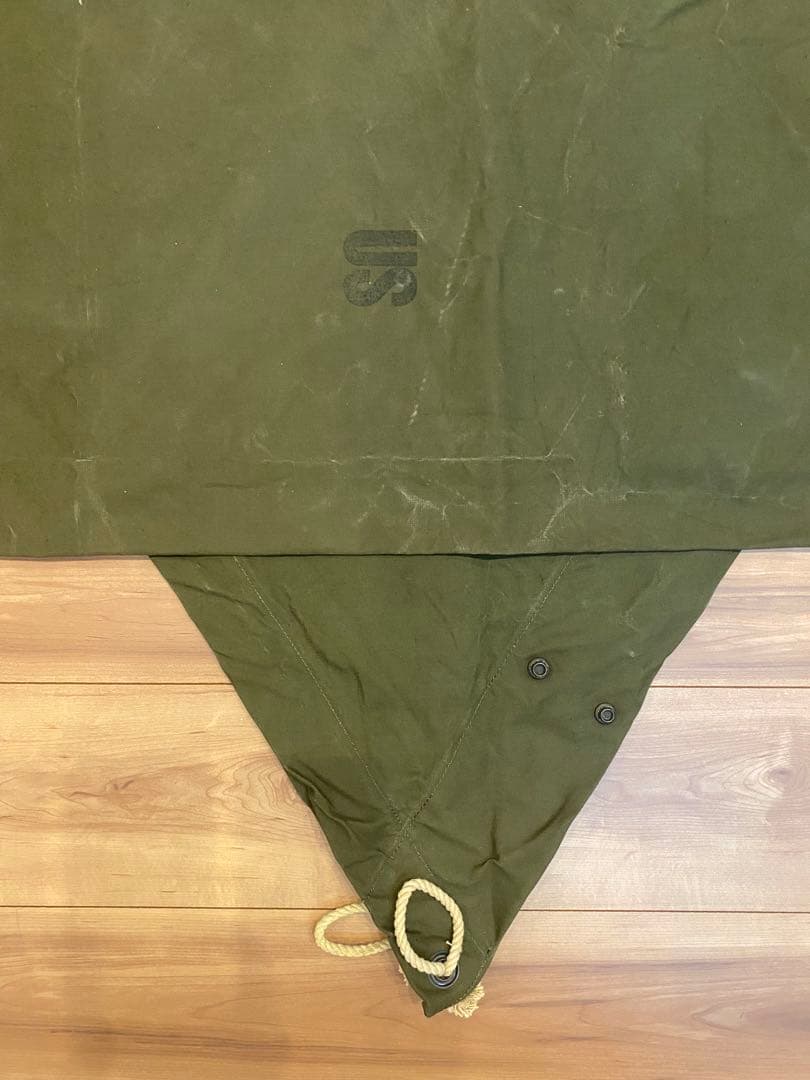 軍幕　米軍　USパップテント シェルターハーフ　89年会計　幕2枚　状態◎