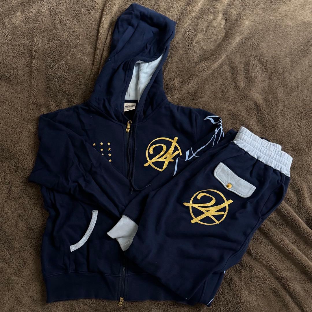 24karats セットアップ ネイビー