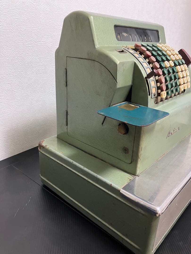 【希少・昭和レトロ】ASTER 手回しレジスター アンティーク インテリア