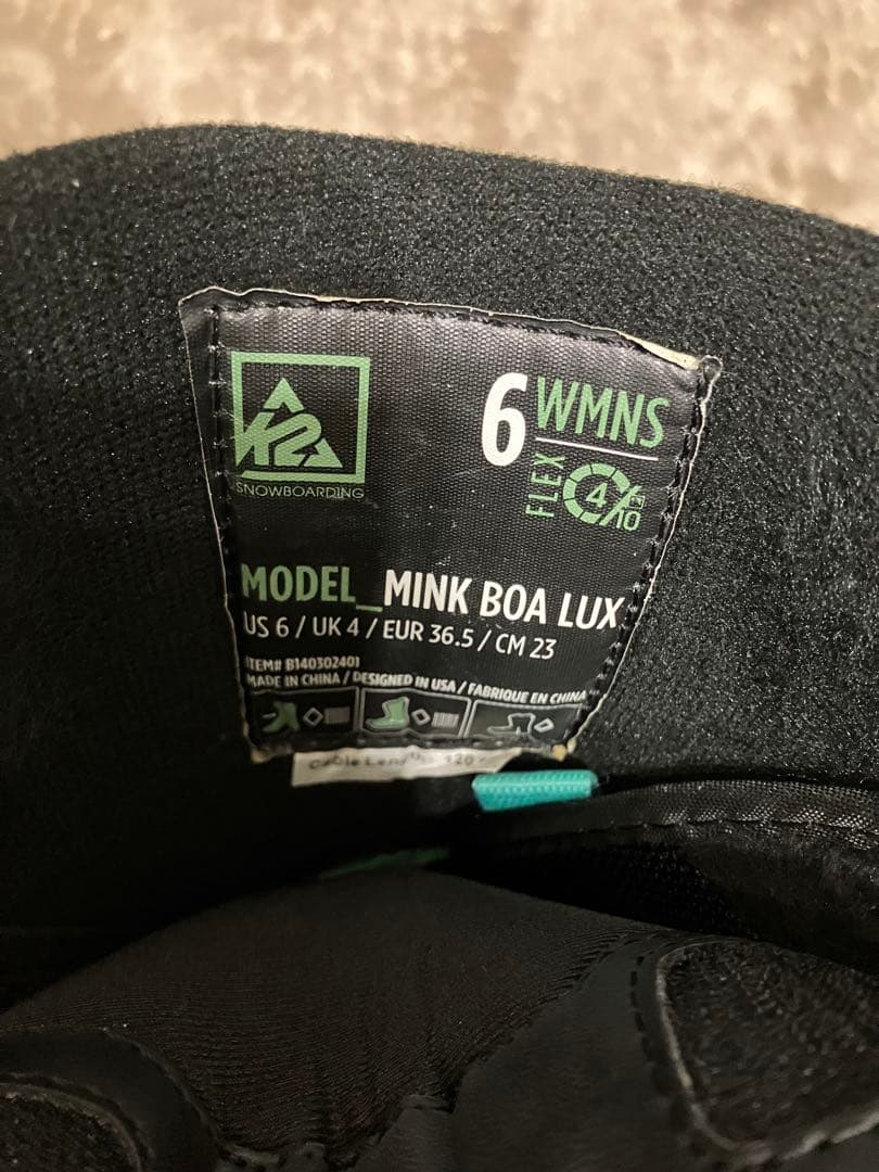 K2 女性用 子供用 スノーボードブーツ　23cm