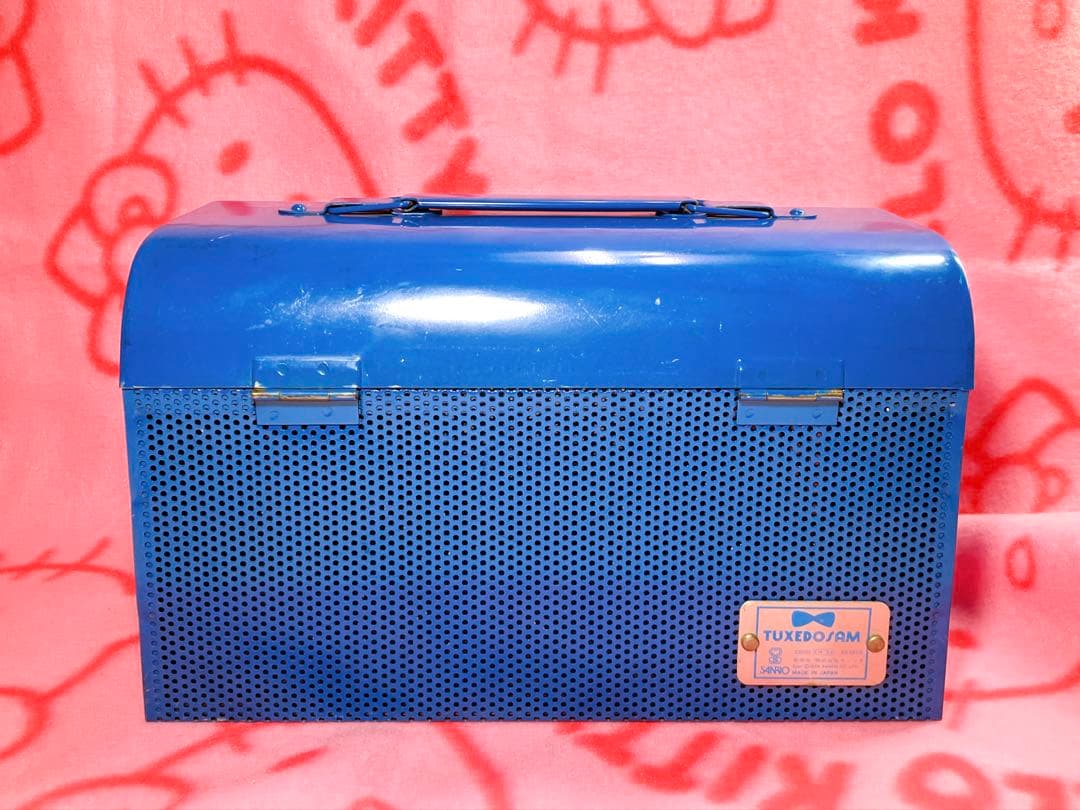 サンリオ 当時物 タキシードサム 金属製 ツールボックス 小物入れ 収納 工具箱