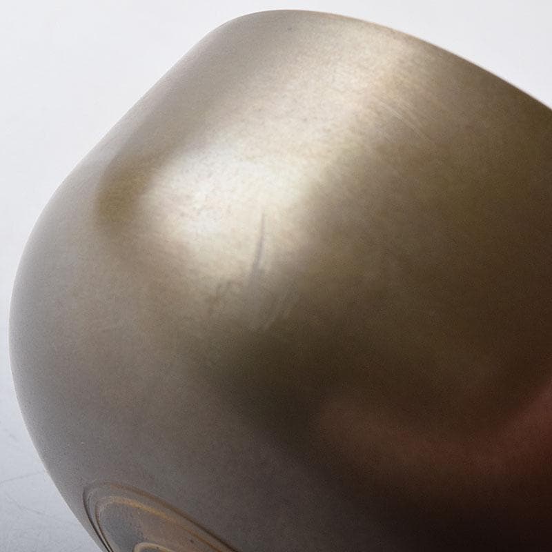 金工師　魚住幸雄作（号法光）　砂張銅　佐波理　打鳴　共布共箱　C　R8714