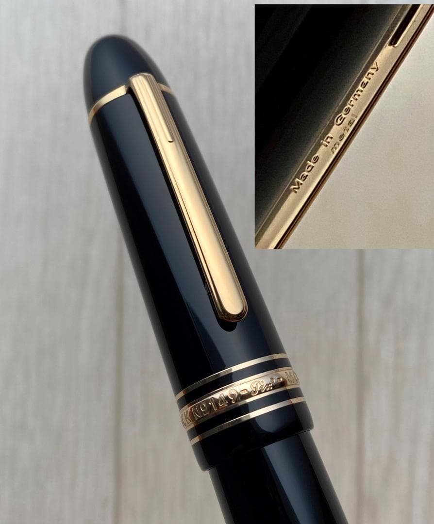 現行品 未使用に近い モンブラン 149 18K Au750 万年筆 インク付