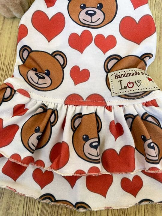 犬服 ワンピース(SS)  ꒡̈⃝Lily꒡̈⃝ハンドメイド