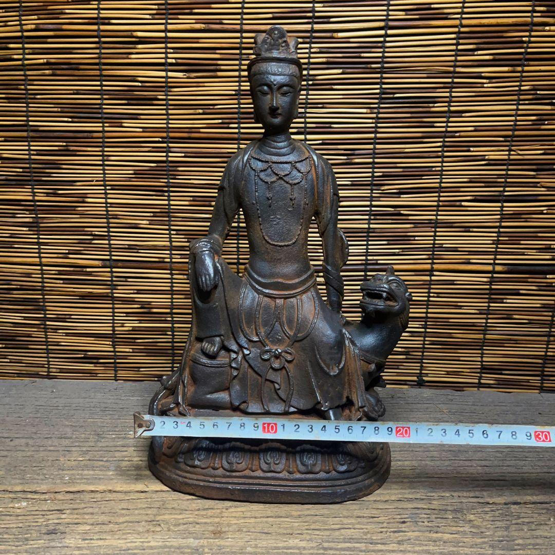 鉄器 鉄仏 坐獣像釈迦尼仏 家内仏堂 供養 禅意 茶室 置物 工芸品