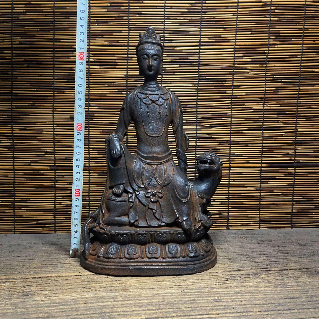 鉄器 鉄仏 坐獣像釈迦尼仏 家内仏堂 供養 禅意 茶室 置物 工芸品