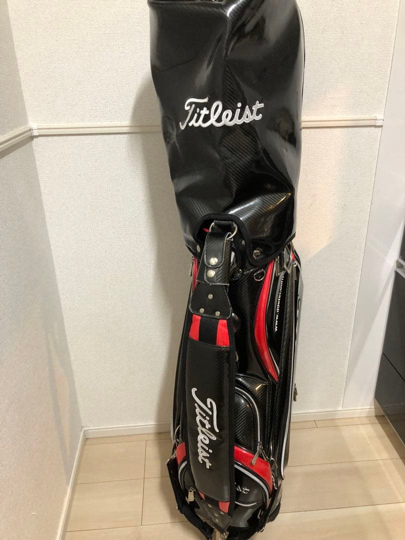 Titleist キャディバッグ CB410黒/赤 カーボンファイバー