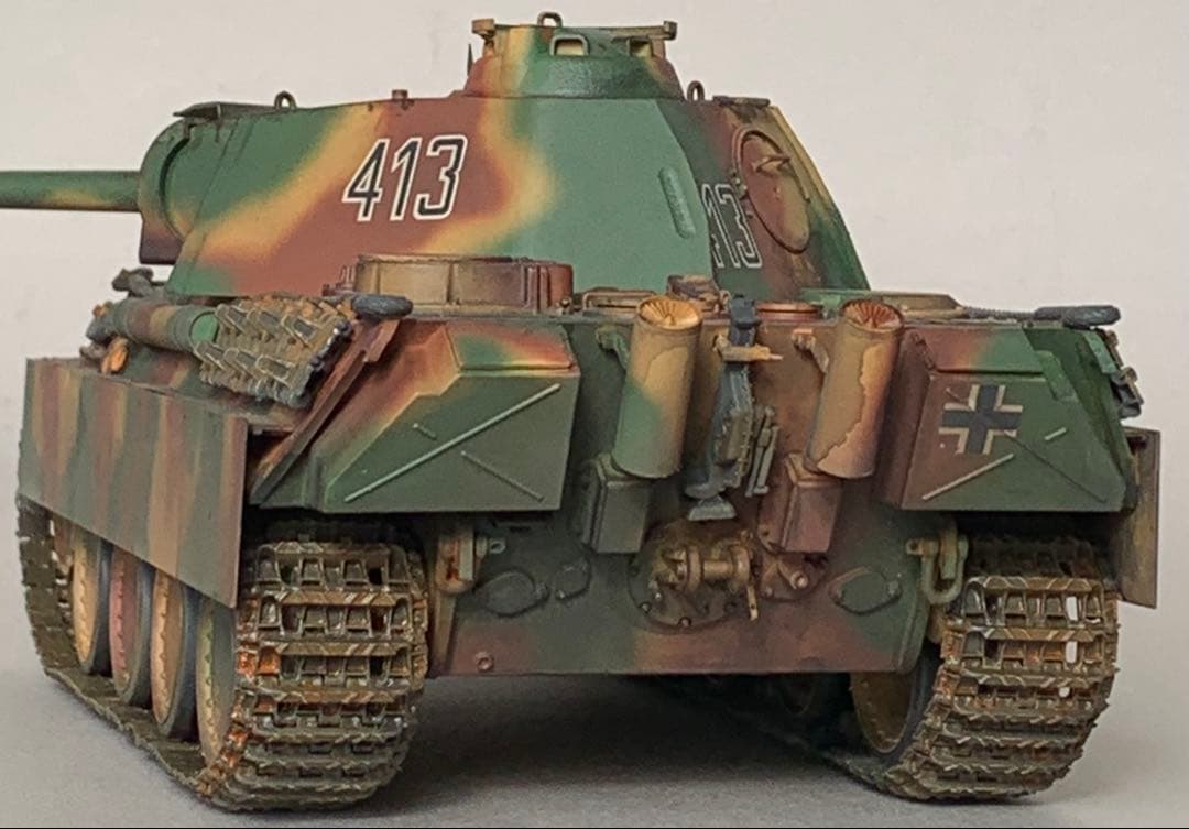 タミヤ マスターワークコレクション パンサー 重量感塗装追加 完成品