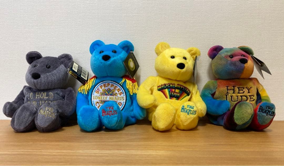 ビートルズ　テディベア　プロモ付き5体セット　 Beanie Bears
