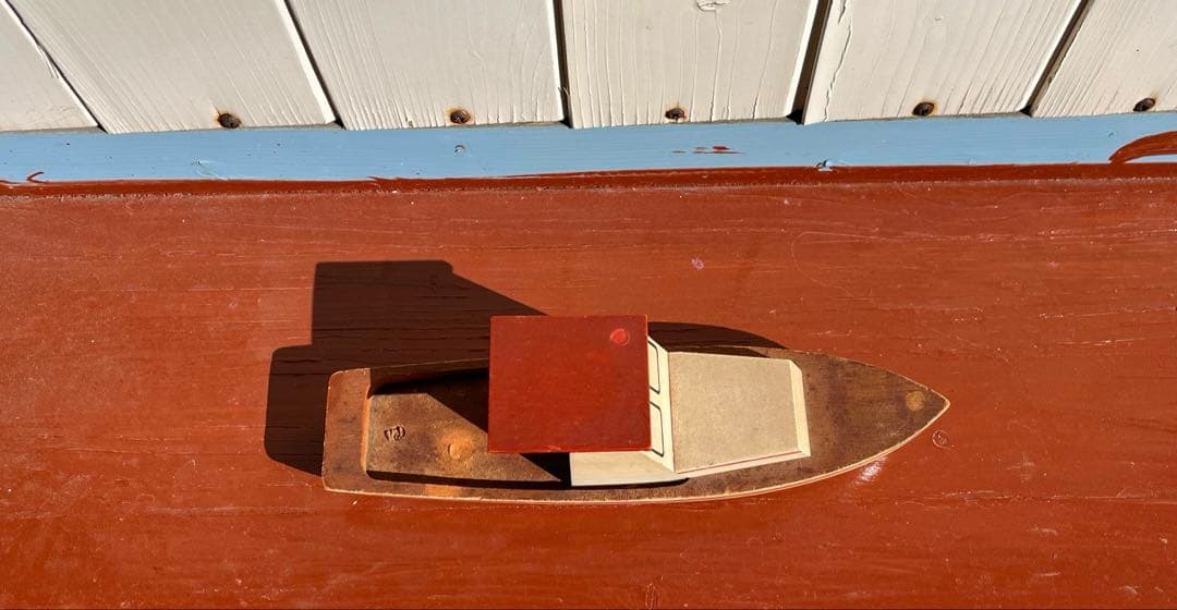 米国製飾り用木製艦