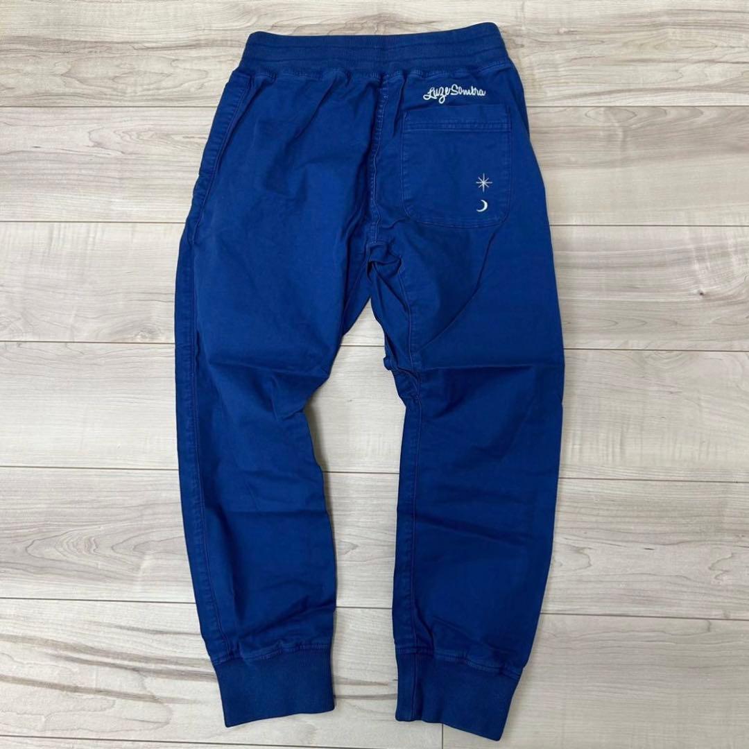 【XSサイズ】ストレッチスリムリブパンツ ネイビー XS レディース