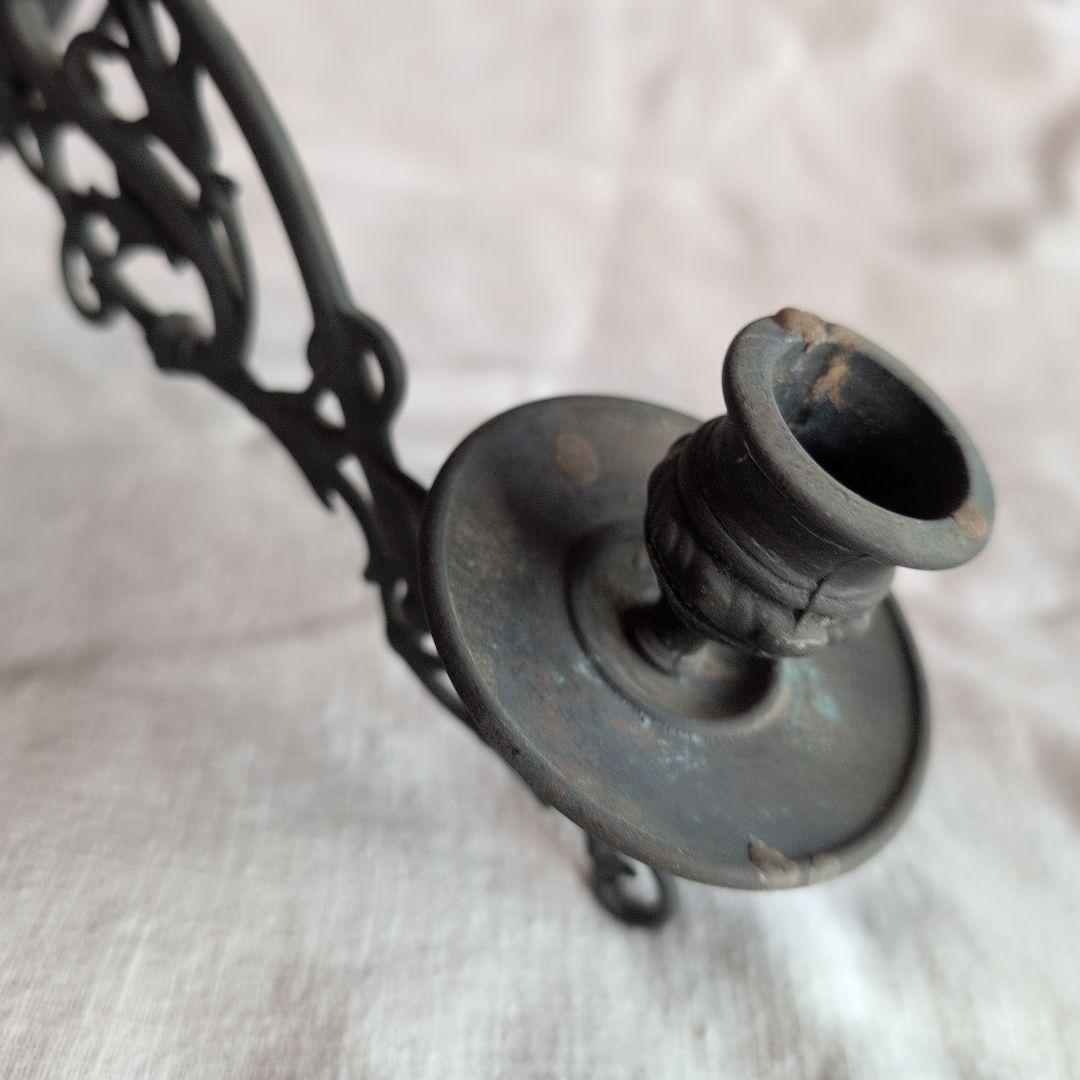 壁用キャンドルホルダー　燭台　金属製