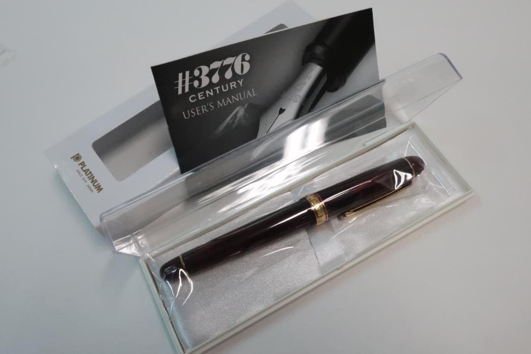 【難あり】プラチナ万年筆　センチュリー #3776 ブルゴーニュ　SF 細軟