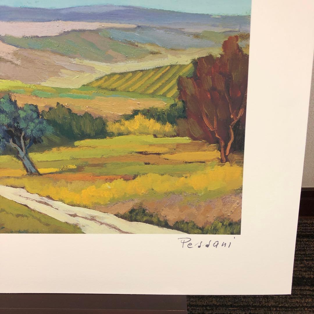 ペッサーニ　「トスカーナの鮮やかな彩り」 版画(ジクレー) シート　額無し　美品