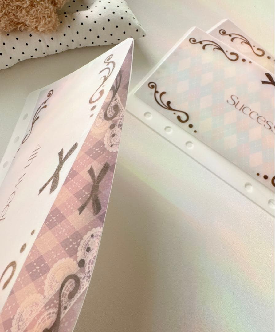 A6 refill Argyle check Week 1850円