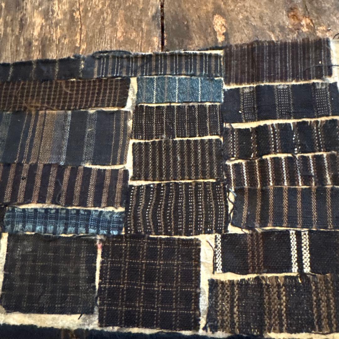SALE⏬希少◆縞帳　古布　縞　襤褸