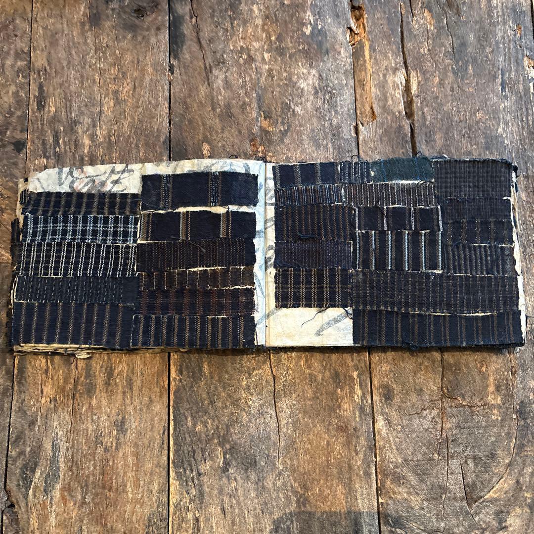 SALE⏬希少◆縞帳　古布　縞　襤褸