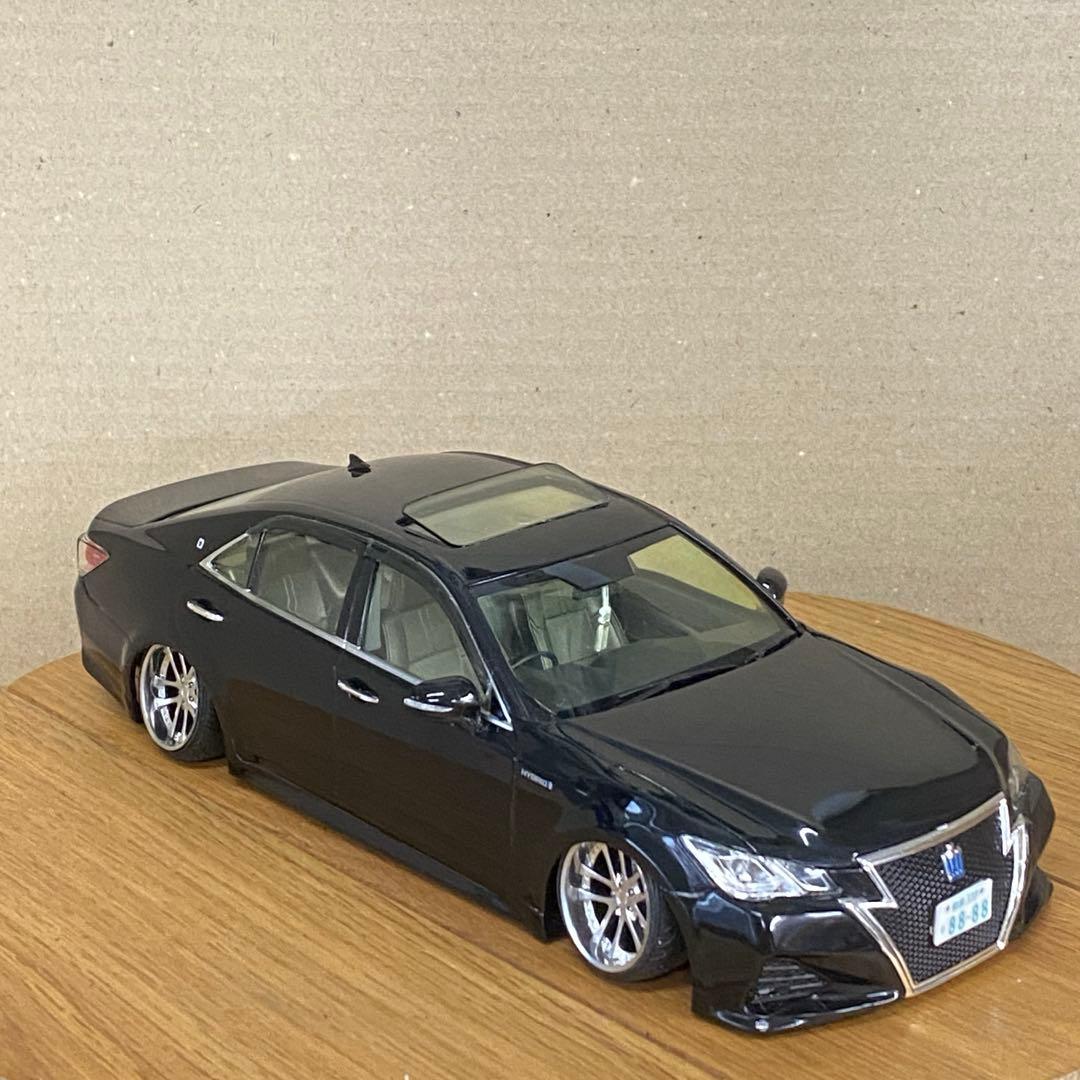 プラモデル完成品　アオシマ 1/24 214クラウンアスリート後期