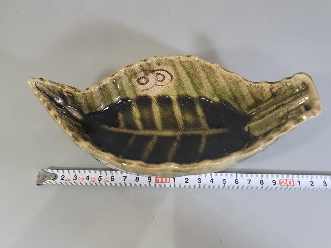 織部 木の葉 向付 五客 時代物 骨董品