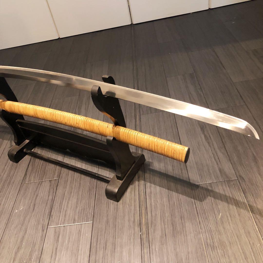 最高級模造刀　高級居合刀　藤巻き仕様　亜合金刀身　名刀　居合刀　重量感あり