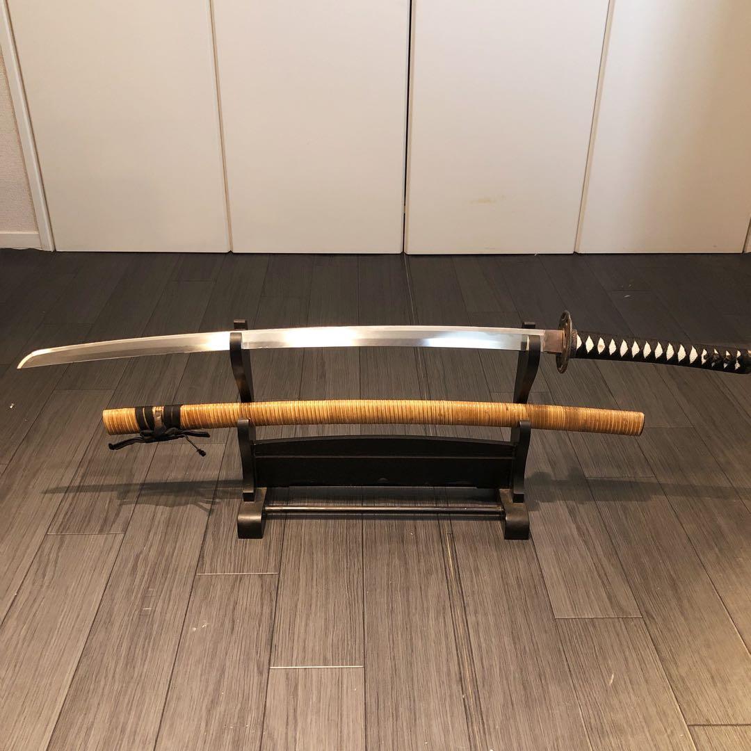 最高級模造刀　高級居合刀　藤巻き仕様　亜合金刀身　名刀　居合刀　重量感あり