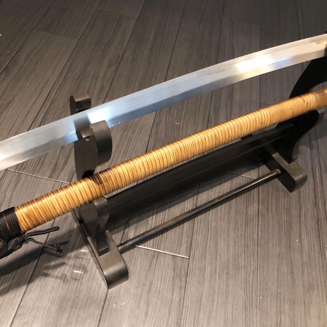 最高級模造刀　高級居合刀　藤巻き仕様　亜合金刀身　名刀　居合刀　重量感あり