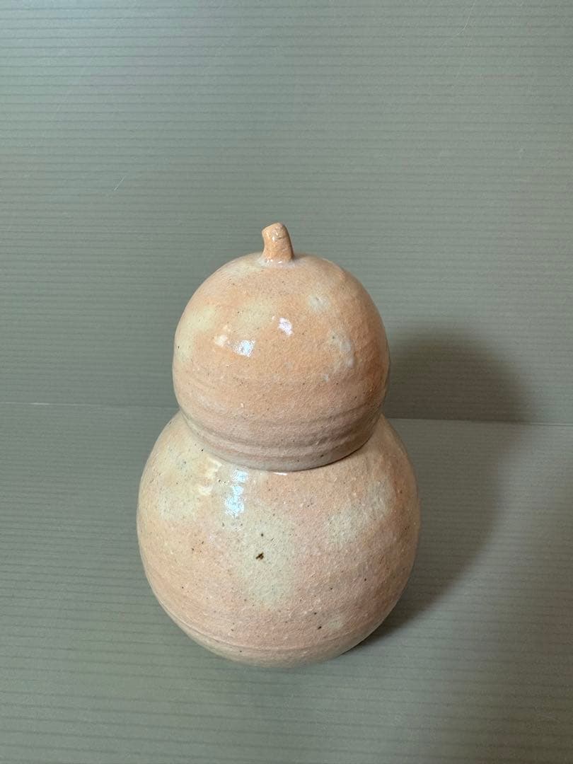 2755 朝日窯　松露庵　松林豊斎作　瓢箪型　置物　未使用