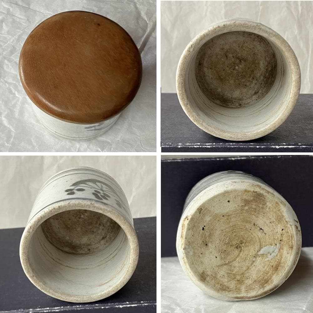 w165 古伊万里 染付 茶器 茶入 替茶器 棗 猪口 茶道具