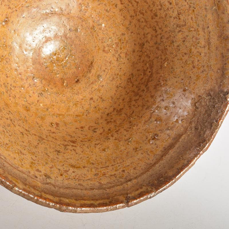 朝鮮美術　李朝　黄伊羅保茶椀　時代箱　N　6700