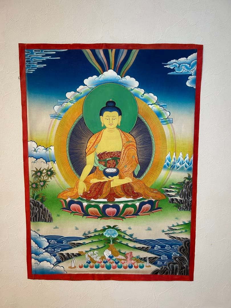 ☆一点物☆ タンカ 釈迦如来（ゴータマ ブッダ） 手書き