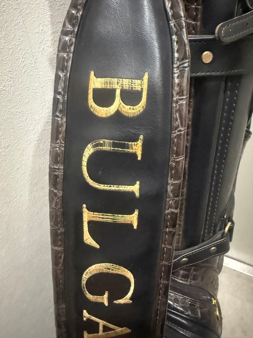 ブルガリ　ゴルフ　キャディ　バッグ　ヴィンテージ キャディバッグ　ゴルフバッグ