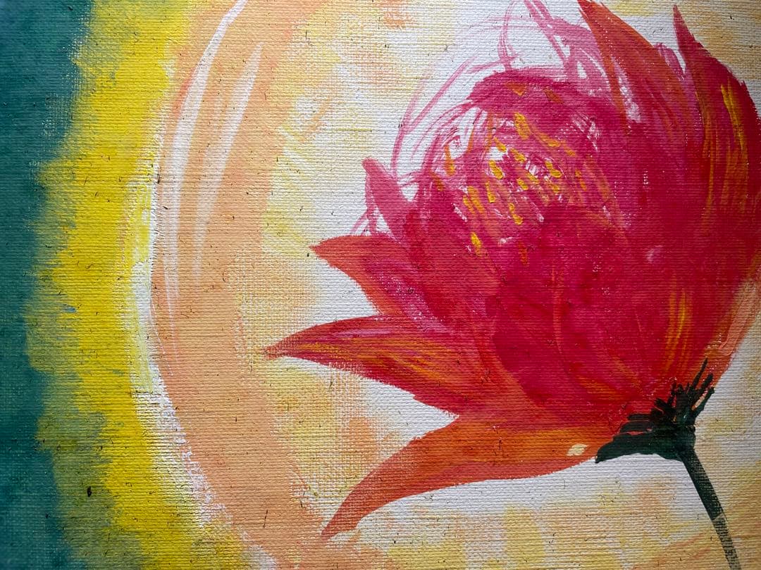 現代アート　「私を照らされた本当の私」　抽象画