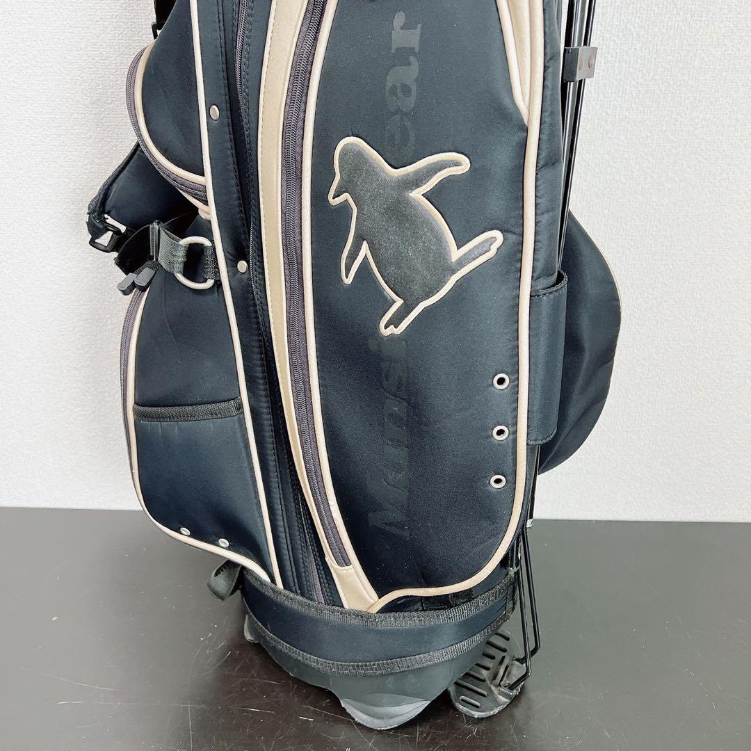 マンシングウェア スタンドキャディバッグ 8分割 9型相当 フード付ペンギンロゴ