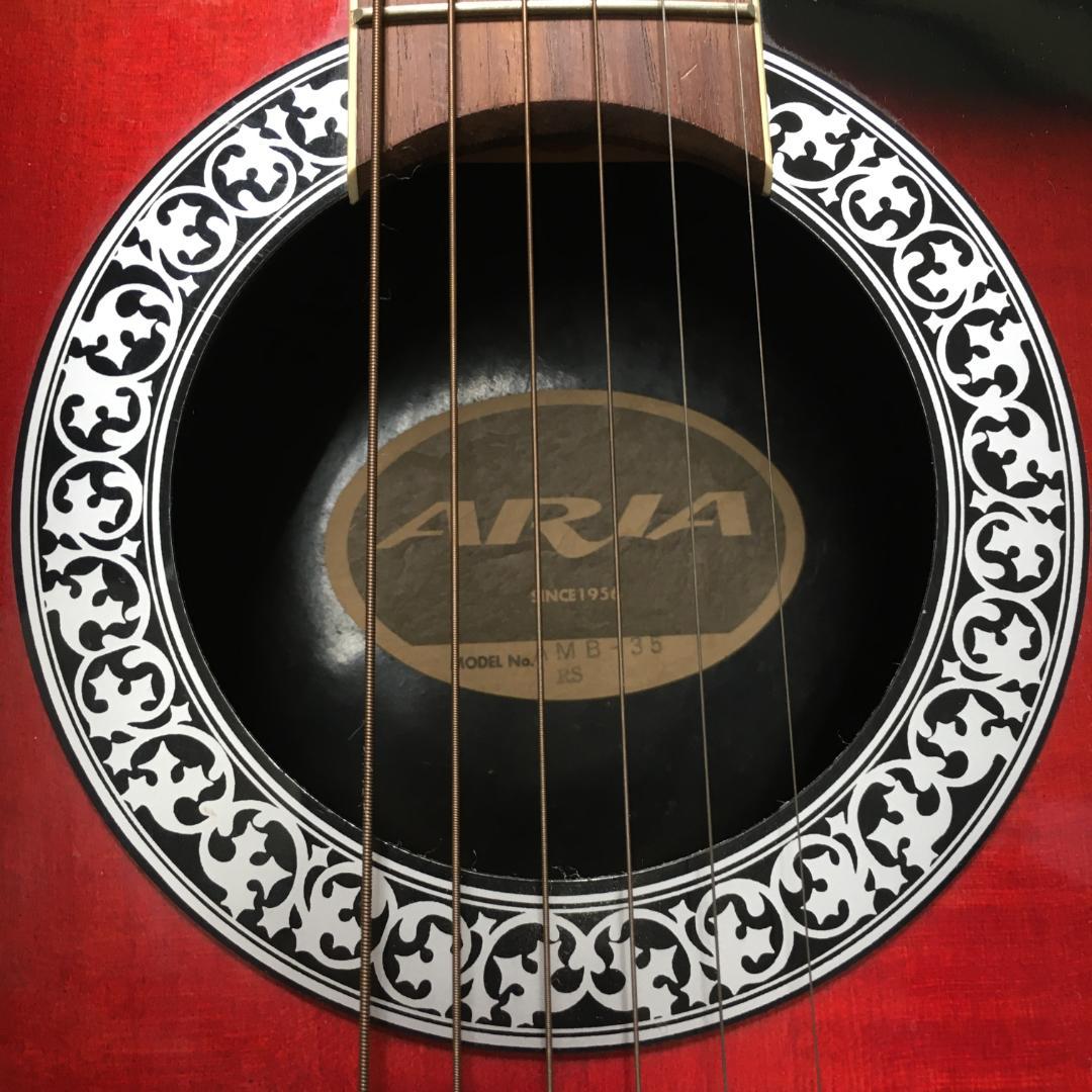 Y USED エレアコ ギター ARIA AMB-35 電池不要 アリア レッド