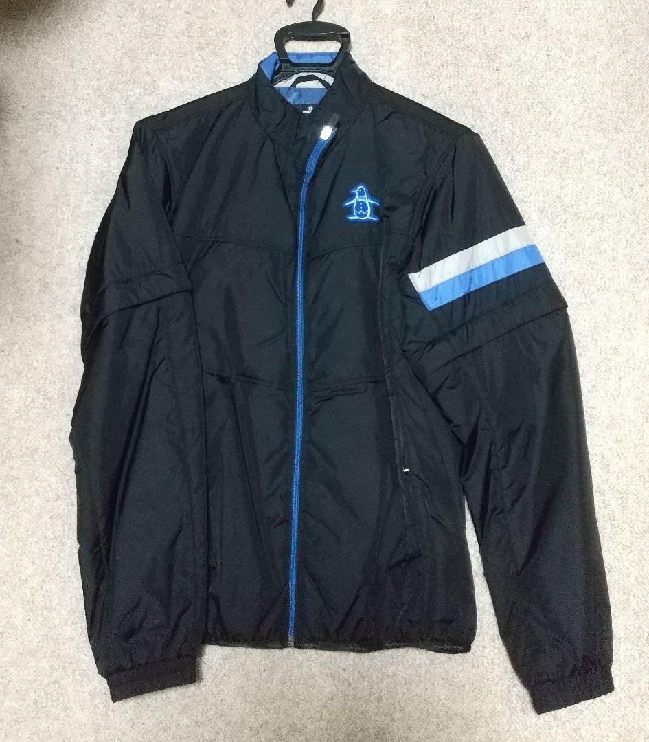 Munsingwear ナイロンジャケット 黒/青
