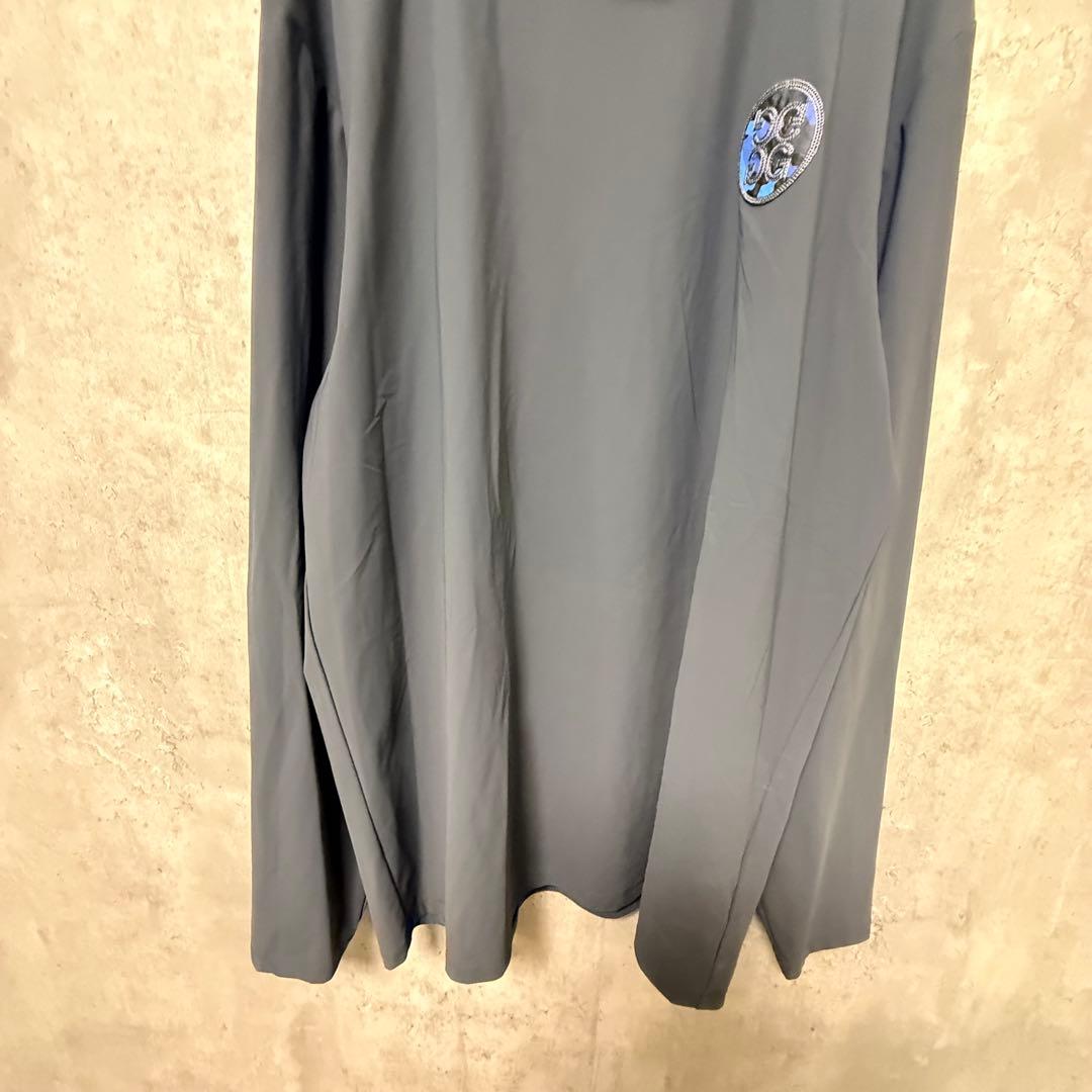 # G/FORE ジーフォア グレー 長袖ハイネックシャツ バックプリント