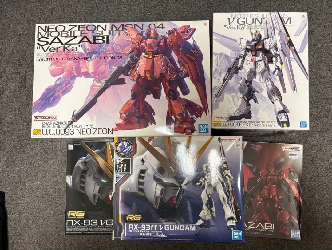 ガンプラ　逆シャアセット