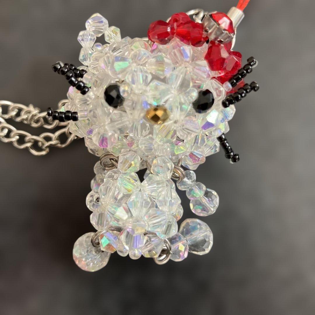 ハローキティ　ビーズマスコット　ストラップ