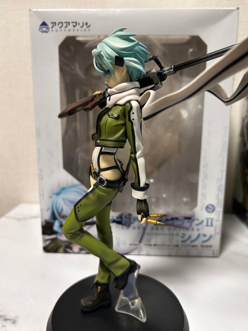 ソードアートオンライン シノン フィギュア2体セット アクアマリン プラテアード