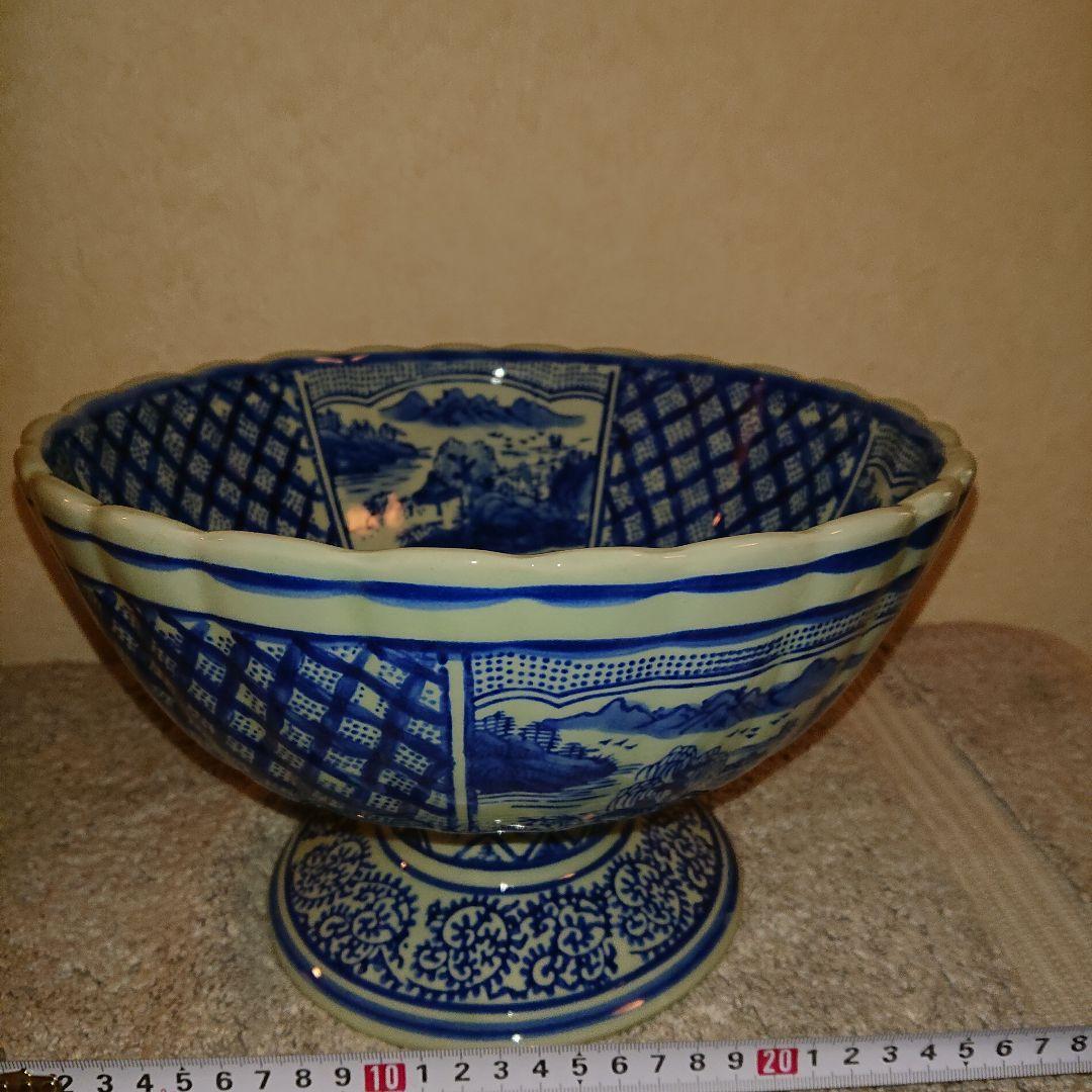 古伊万里、染付、蛸唐草文、器盃洗