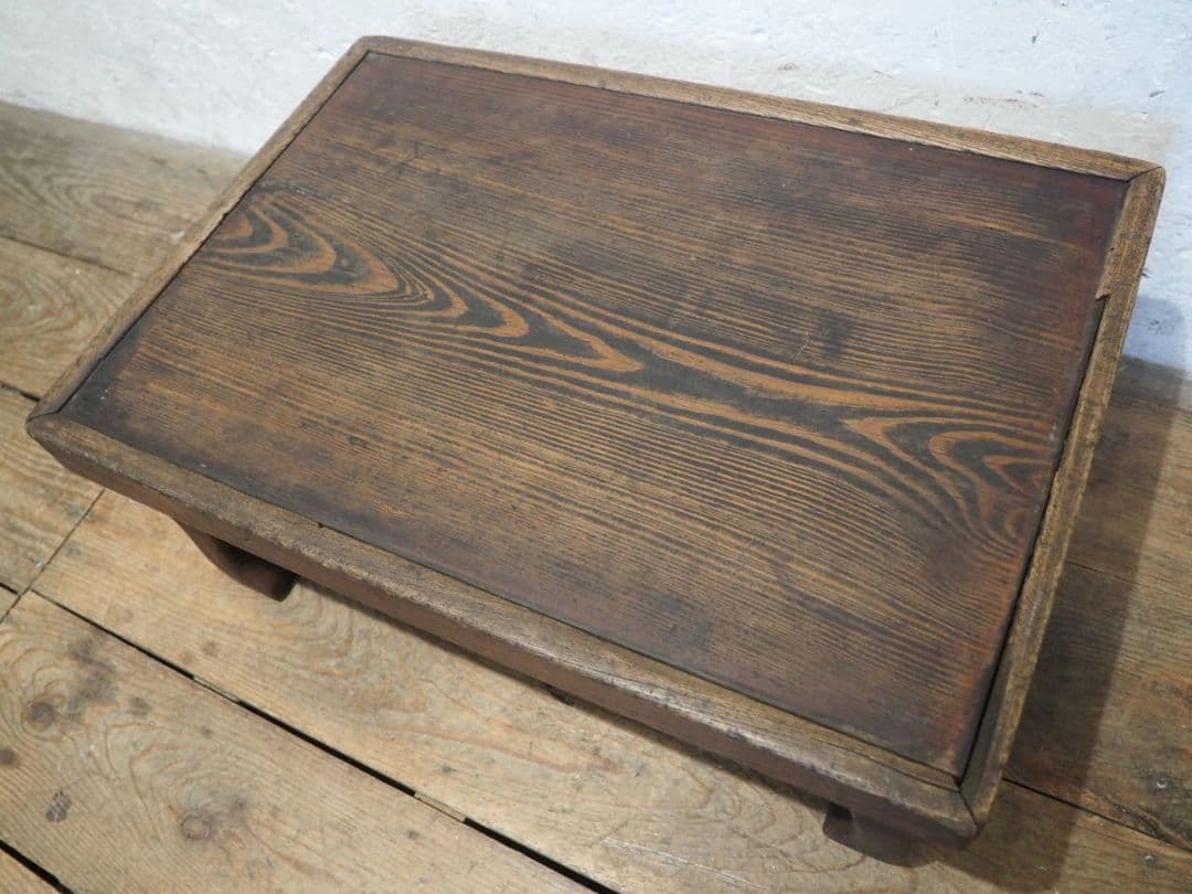 1262 アンティーク　無骨なローテーブル　座卓　ちゃぶ台　展示台　昭和レトロ