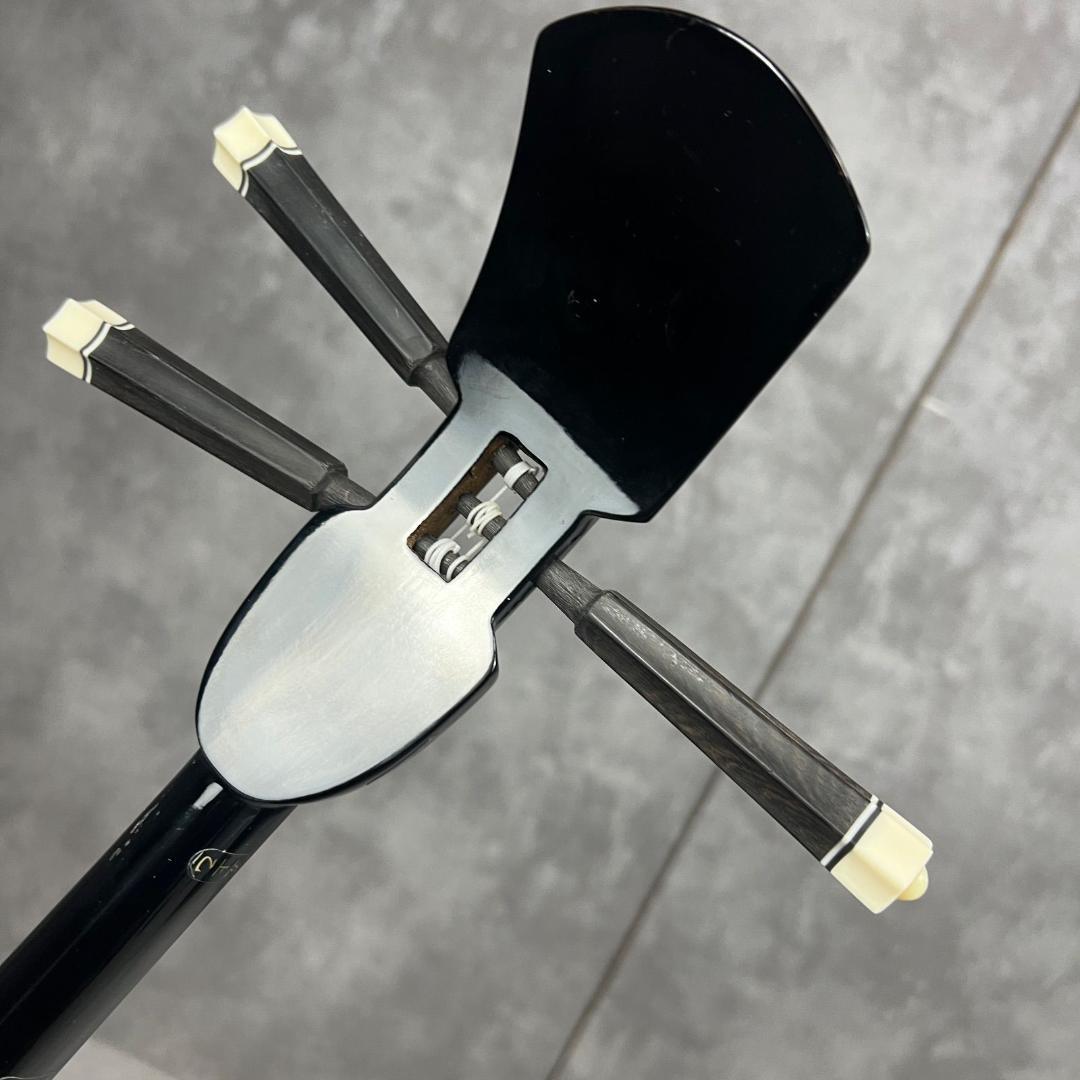 本蛇皮　沖縄三線　強化張り　全長約80cm　セミハードケース　へび　パイソン