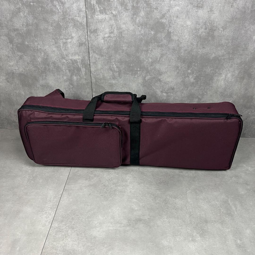 本蛇皮　沖縄三線　強化張り　全長約80cm　セミハードケース　へび　パイソン