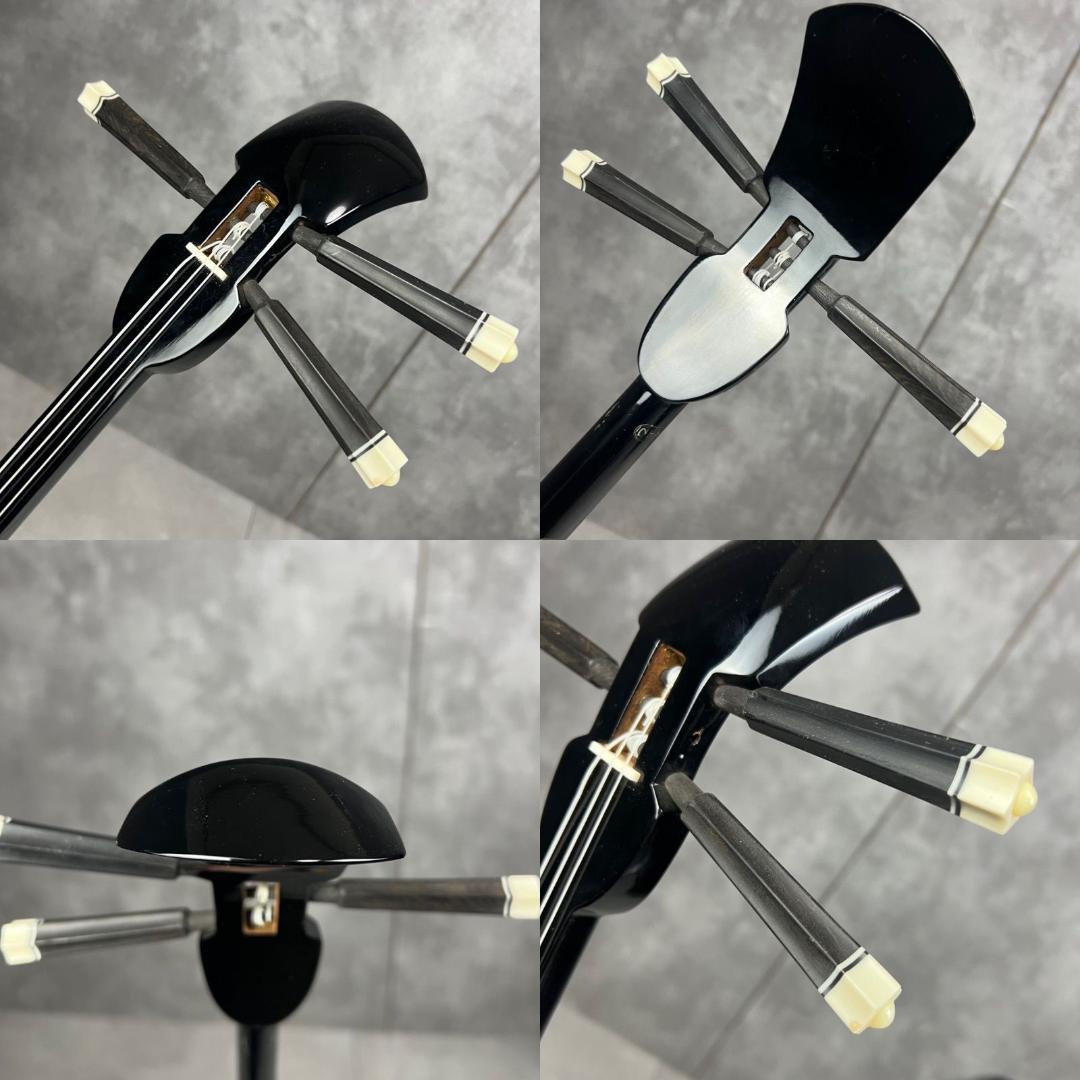 本蛇皮　沖縄三線　強化張り　全長約80cm　セミハードケース　へび　パイソン