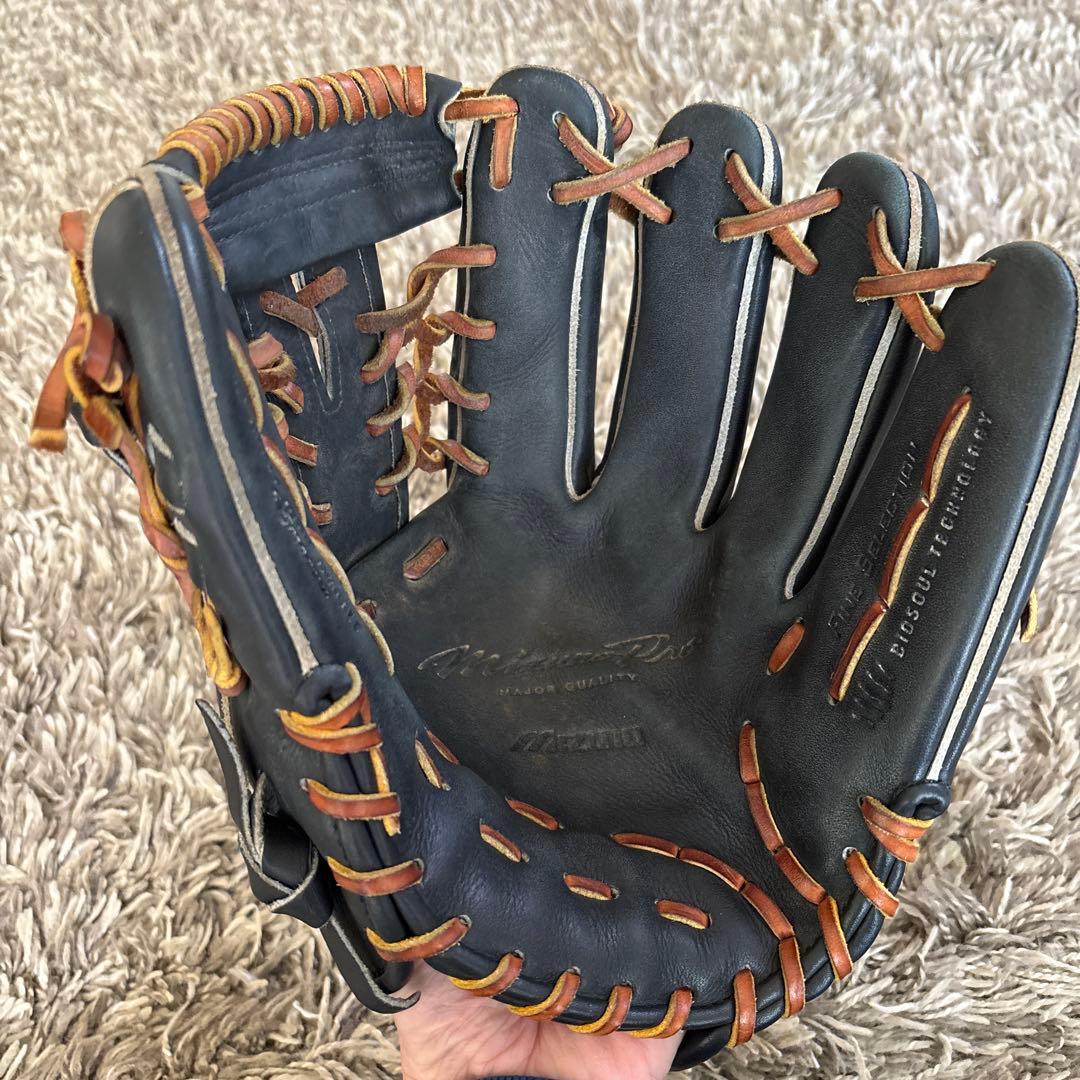 Mizuno 硬式グローブ 黒/茶