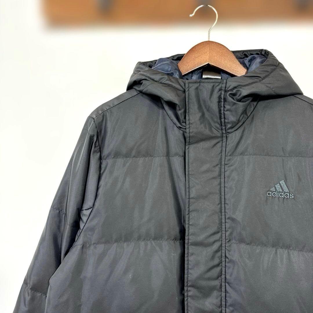美品　adidas 撥水素材　ダウンコート　ベンチコート